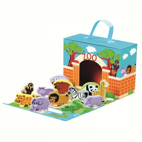 Bino. Іграшковий зоопарк Bino в коробці (4011768706130)