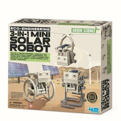 4M. Набор для творчості Робот на сонячній батареї 3-в-1(00-03377)