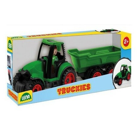 LENA SF. Іграшка трактор з причепом Truckies, 38 см(4006942841608)