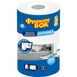 Упаковка бумажных полотенец Фрекен БОК Оптима Двухслойные 300 отрывов (650358)