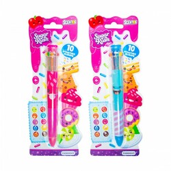 Многоцветная ароматная шариковая ручка серии "Sugar Rush"- ФЕЕРИЧЕСКОЕ НАСТРОЕНИЕ (10 цветов) (3102)