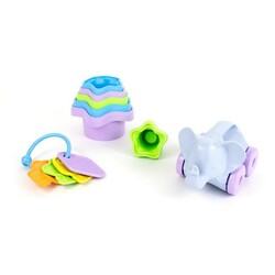 Стартовий набір дитячих іграшок (перші ключі, пірамідка-стаканчики, слон) (BTS1-1236)
