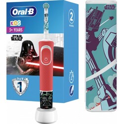 ORAL_B Электрическая зубная щетка Kids (3+лет) D100.413.2KX StarWars +дорожный чехол (4210201309697)