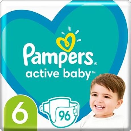 Підгузки Pampers Active Baby 6 (13-18 кг), 96 шт (8001090951892)
