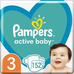 Подгузники Pampers Active Baby Размер 3 (Midi) 6-10 кг 152 шт (8001090951533)