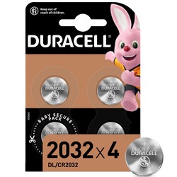 Літієва батарея Duracell Specialty 2032 типу таблетка 3 В 4 шт DL2032/CR2032 (5004967)