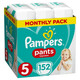 Подгузники-трусики Pampers Pants Extra Large 5 (12-17 кг), 152 шт. (8006540068601)