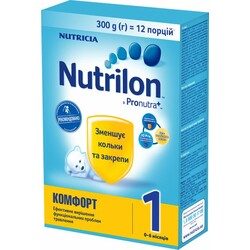 Cухая молочная смесь Nutrilon Комфорт 1 (0-6m), 300 г. (5900852038501)