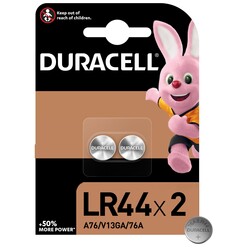 Батарейка Duracell LR44 / V13GA / A76 * 2 (5000394504424)