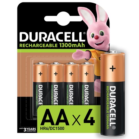 Аккумулятор Duracell Recharge AA 1300 мА·ч 4 шт (5000394044982)