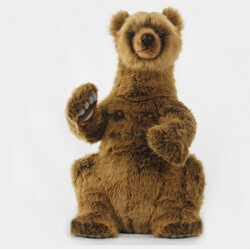 М'яка іграшка Мама ведмедика грізлі, сидячий 44 см