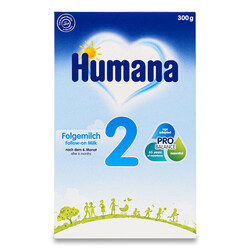 Суха молочна суміш Humana (Хумана) 2 із пребіотиками (ГОС), 300 г (573370)