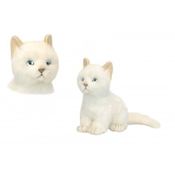 М'яка іграшка Біле кошеня, довжина Hansa 24 см (4806021925669)