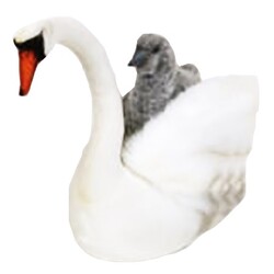 Мягкая игрушка Белый лебедь, Hansa 45 см (4806021929810)
