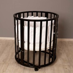 Ліжко дитяче овальне 8 в 1 Кузя Smart Bed колеса+маятник+матрац (24852905)