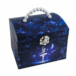 Большая музыкальная шкатулка для ювелирных изделий Star Dancer - Midnight Blue (S90070)