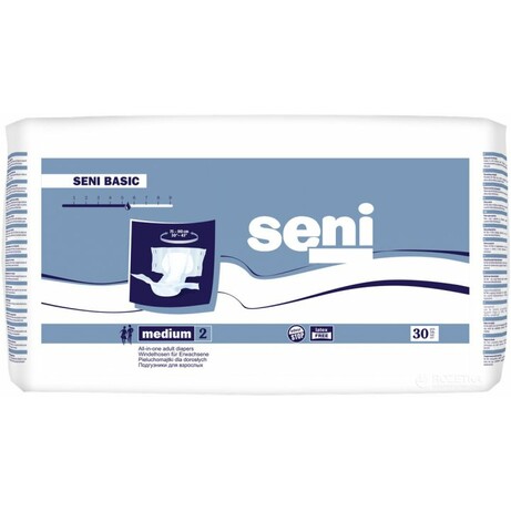 Подгузники для взрослых Seni Basic medium "2" 75-110 см. 30 шт (5900516693794)