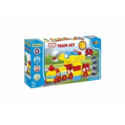 Игровой набор Wader "Baby Blocks" железная дорога 2,24м – 58эл. (5900694414716)