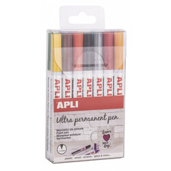 Набір кольорових перманентних маркерів, Apli Kids, 14 шт.(8410782176954)
