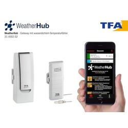 Температурна станція для смартфонів TFA WeatherHub, Set2, зовнішній дротовий датчик (31400202)
