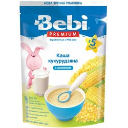 Молочная каша Bebi Premium "Кукурузная", 5 мес+ 200 г (8606019654412)