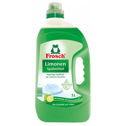 Рідина для миття посуду Frosch Зелений лимон 5л (4009175956156)