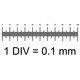 Калібрувальна лінійка Sigeta Slide-7 X 0.01мм, 0.1мм (65668)