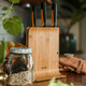 Набор кухонных ножей с бамбуковым блоком Fiskars Functional Form (1057553)