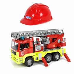 Пожежна MAN TGA зі сходами, водяним насосом та світлозвуковим модулем та шоломом (4001702017606)