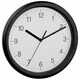 Часы настенные TFA, Sweep, черный, d=254x34 мм (60306401)