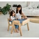 Комплект Tatoy стол детский с ящиком 60 см и стул растущий ясень (00070028)