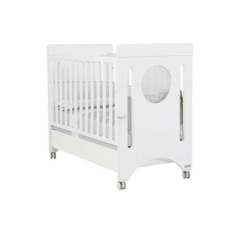 Кроватка детская 120x60 см "BABY BALANCE", White, цвет белый, МДФ/бук (8431830139950)