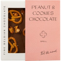 Шоколад молочный Spell арахис паста-клюква-печенье, 110 г (4820207310940)