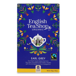 Чай чорний English Tea Shop Earl Grey органічний, 25*1,8г (0680275029144)