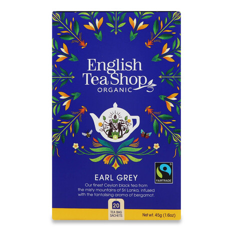 Чай черный English Tea Shop Earl Grey органический, 25*1,8г (0680275029144)