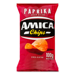 Чіпси Amica картопляні зі смаком паприки, 100г (8008714001605)