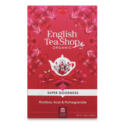 Чай English TeaShop Ройбуш з асаї та гранатом органічний, 30г (0680275057789)