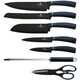 Набор ножей 8 предметов Berlinger Haus Metallic Line Aquamarine Edition (BH-2564)