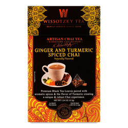Чай чорний Wissotzky Tea Spiced Chai імбир-куркума, 16*2,2г (0859013004532)