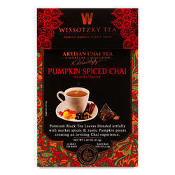 Чай чорний Wissotzky Tea Spiced Chai з гарбузом, 16 * 2,2 г (0859013004549)