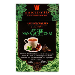 Чай чорний Wissotzky Tea Spiced Chai з м'ятою, 16 * 2,2 г (0859013004525)