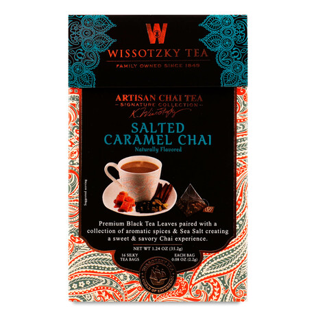 Чай черный Wissotzky Tea Chai с соленой карамелью, 16*2,2г (0859013004556)