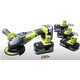 Машина угловая шлифовальная аккумуляторная Ryobi R18AG7-140S (00070878)