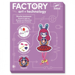 Набор для творчества DJECO "Брошь Bunny Factory Girl E-text" (DJ09320)