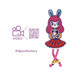 Набір для творчості DJECO "Брошь Bunny Factory Girl E-text" (DJ09320)
