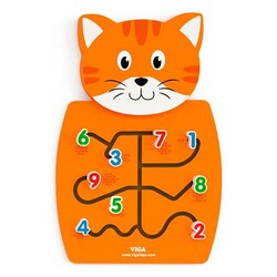 Бізіборд Viga Toys Котик з цифрами (50676FSC)