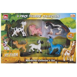 Набір ігрових фігурок Dingua Звірятка з ферми, 6 шт (у коробці) (D0102)