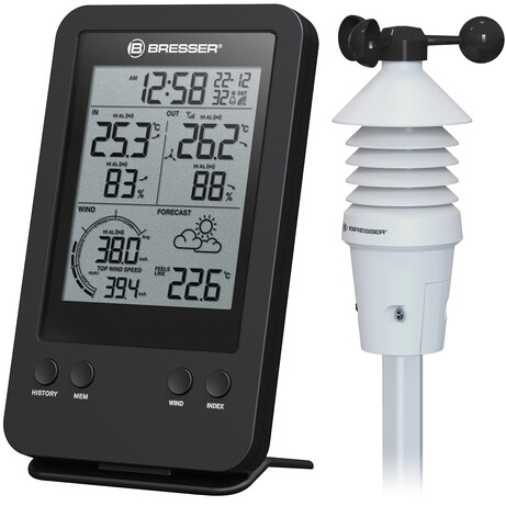 Метеостанция Bresser 3-in-1 Profi Wind Gauge Black (7002531)