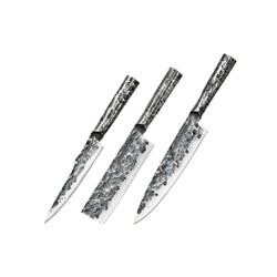 Набір кухонних ножів із 3-х предметів Samura Meteora (SMT-0220)