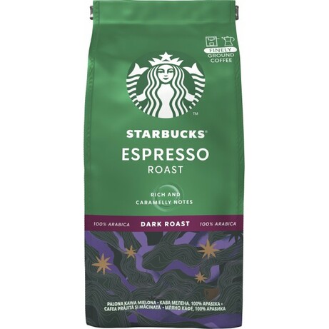 Кава мелена Starbucks Espresso Roast натуральна, 200 г (7613037204438)